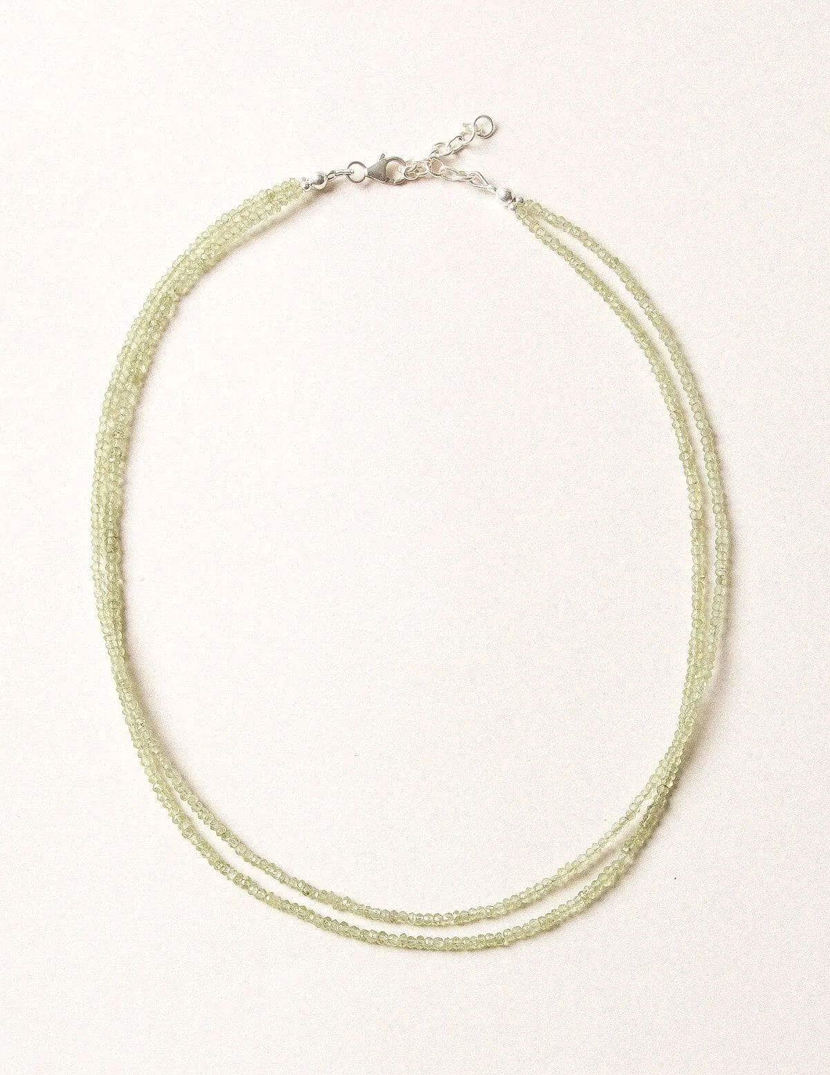 Peridot Double Strand Bead Necklace