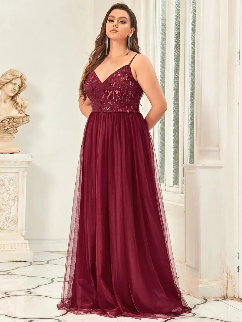 Plus Size Adorable A Line Floor Length Dress