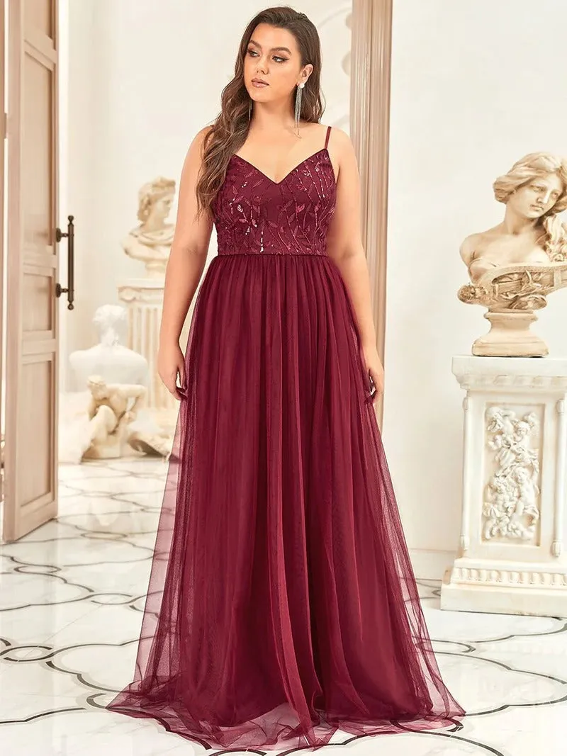 Plus Size Adorable A Line Floor Length Dress