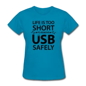 "Life is too Short" (black) - Women's T-Shirt