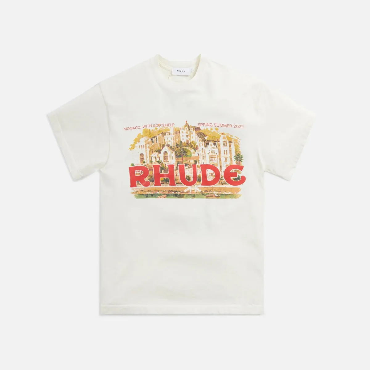 Rhude City T-shirt Vintage White