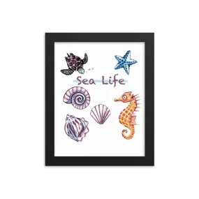 Sea Life Eco-friendly Framed poster