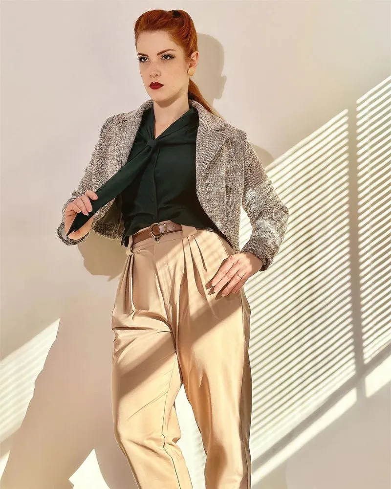 Seckill Offer⌛Cropped Blazer Open Front Long Sleeve Blazers for Work Casual