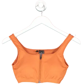 SEFI Orange Timeless Zip Sports Bra UK S