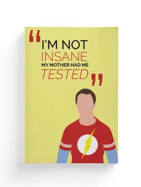 Sheldon Cooper Minimalistic Composition Notebook