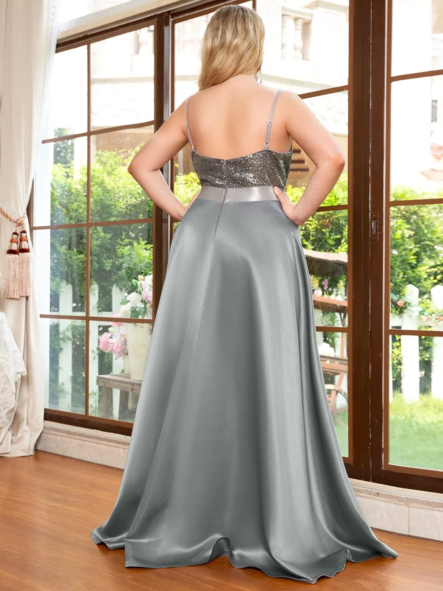 Sparkly Bodice High Low Prom Dresses for Women