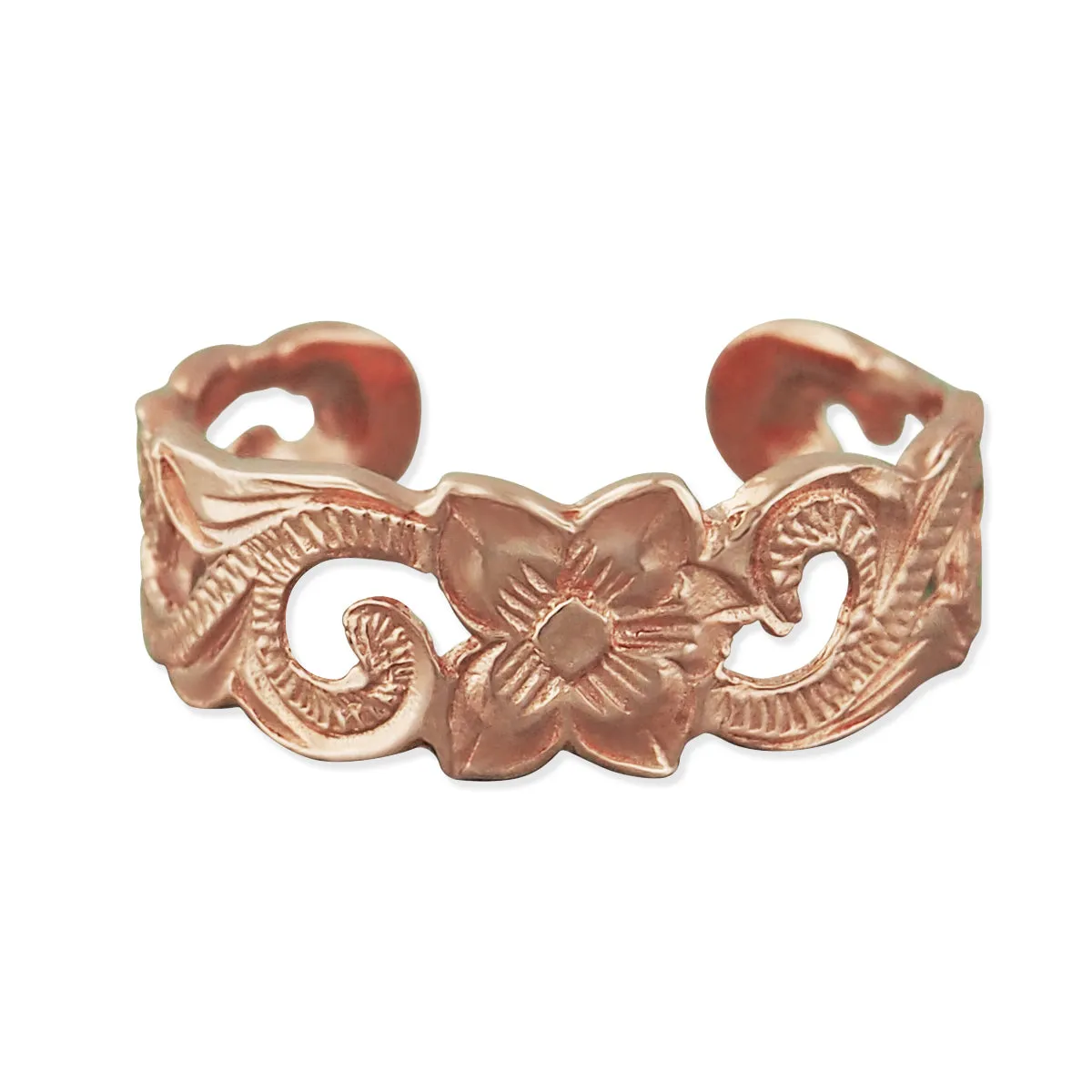 Sterling Silver Scroll Filigree Toe Ring