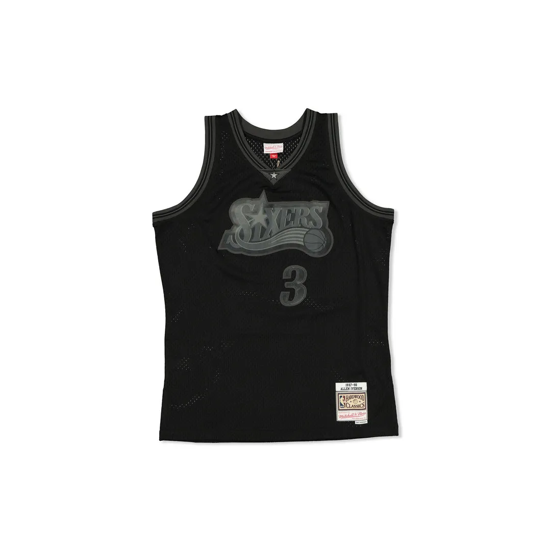 SWINGMAN JERSEY PHILADELPHIA 76ERS ALLEN IVERSION - BLACK TONAL