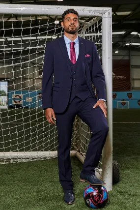 The WHU Collection - BROMLEY Navy Check Three Piece Suit As Worn By Emerson Palmieri