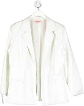 Verge Girl White Fashion Status 90's Jacket UK 10