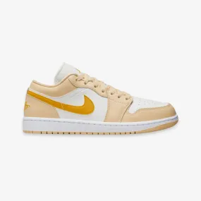 womens jordan 1 low (sail/yellow ochre)